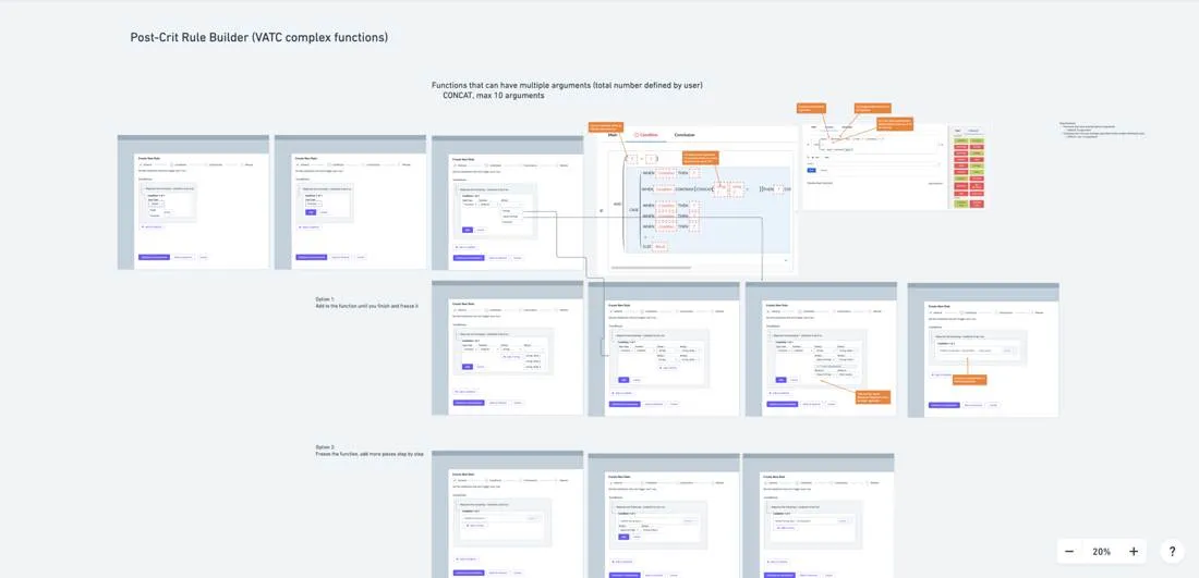 Rule Builder Engine interface